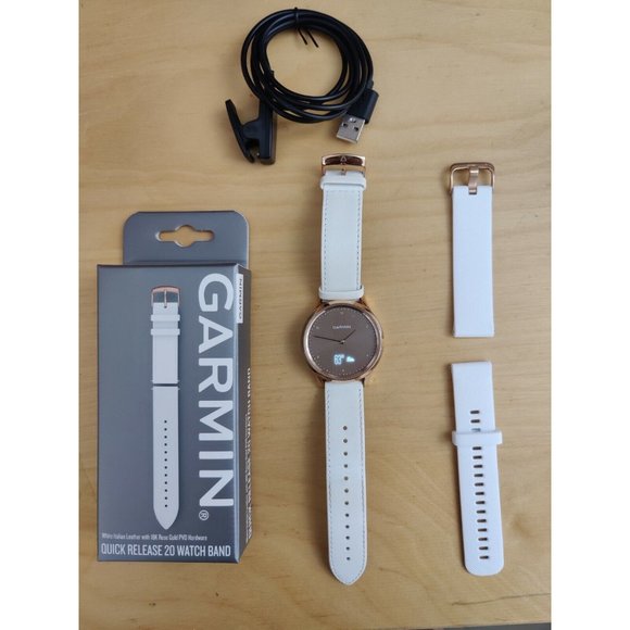 Garmin Vivomove® HR Premium 18K Rose Gold Smart Watch - Picture 5 of 12